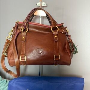 Dooney & Bourke Rich Brown Leather Satchel
